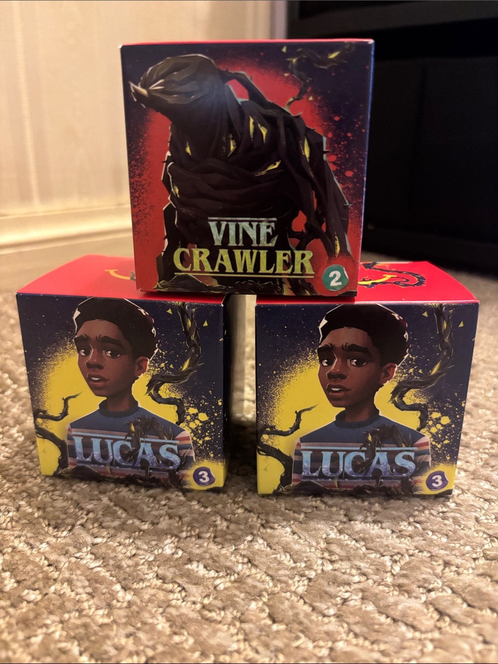 McDonald’s Stranger Things Happy Meal Toys Lucas #3 & Vine Crawler #2 Sealed Lot
